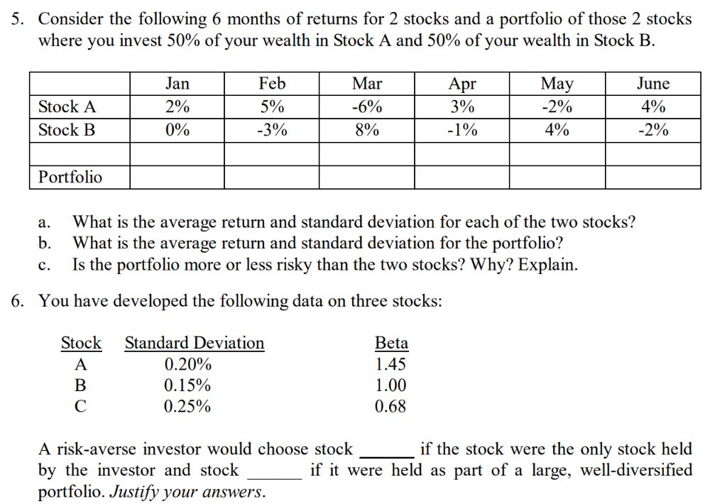  9. Is it possible that a security with a positive standard