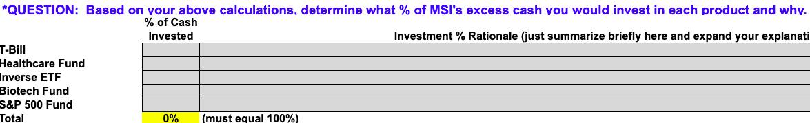 38 39 40 1) Stand-alone return and risk: Compute the data for
