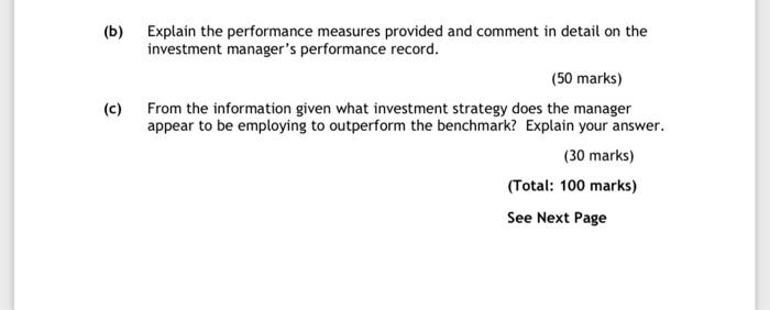 are reviewing the performance of a fund that invests in world equity