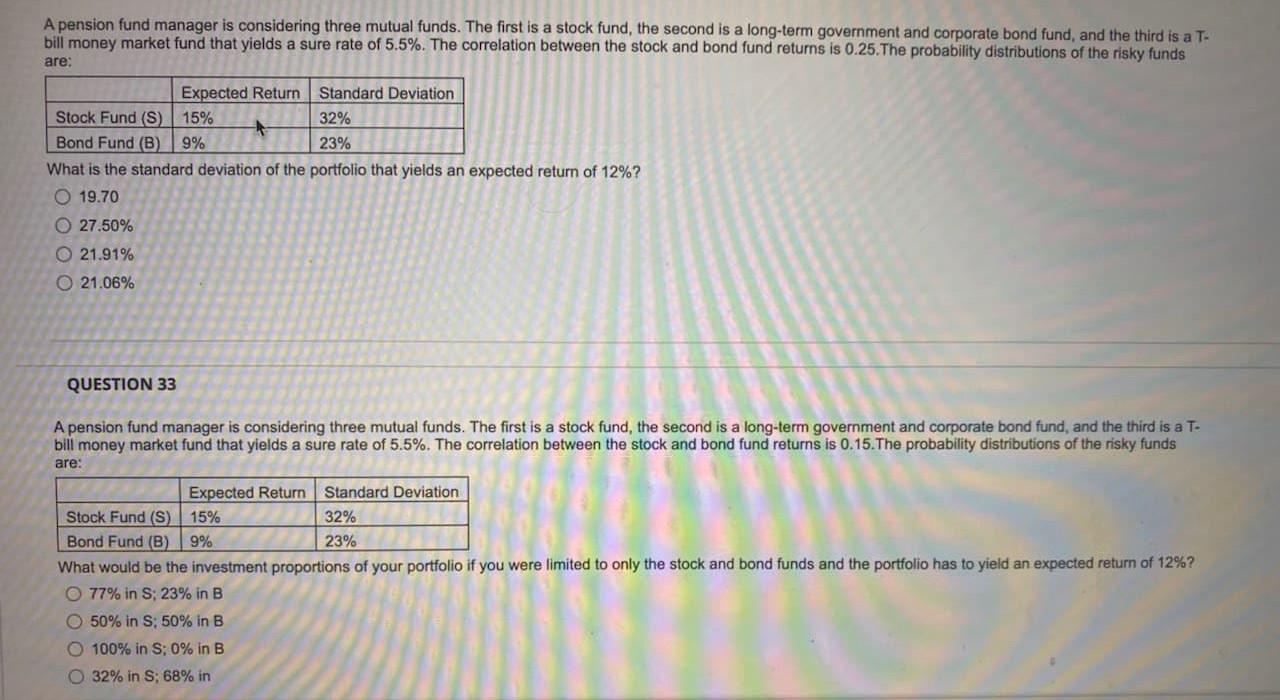 Please upload it quickly. It's urgent A pension fund manager is considering