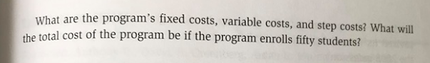 AND VARIABLE COSTS HFA has recently received a contract from the state