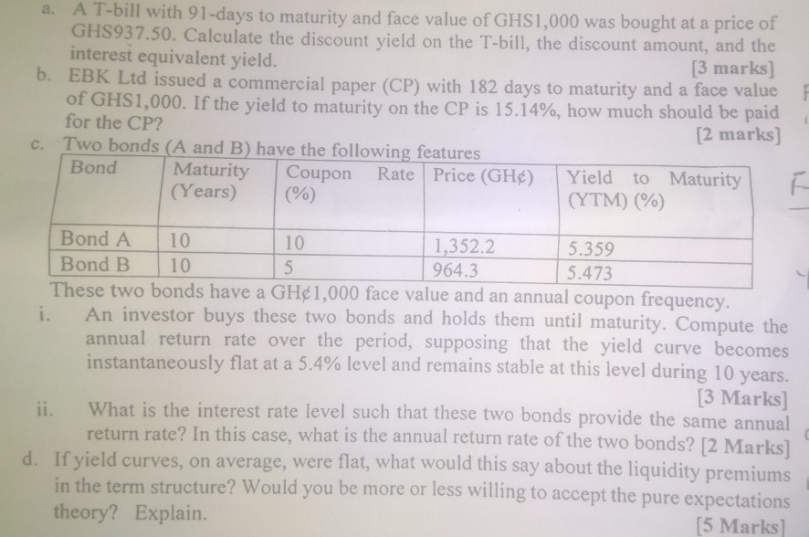  ignore (a) and (b), the question start from (c) a. A