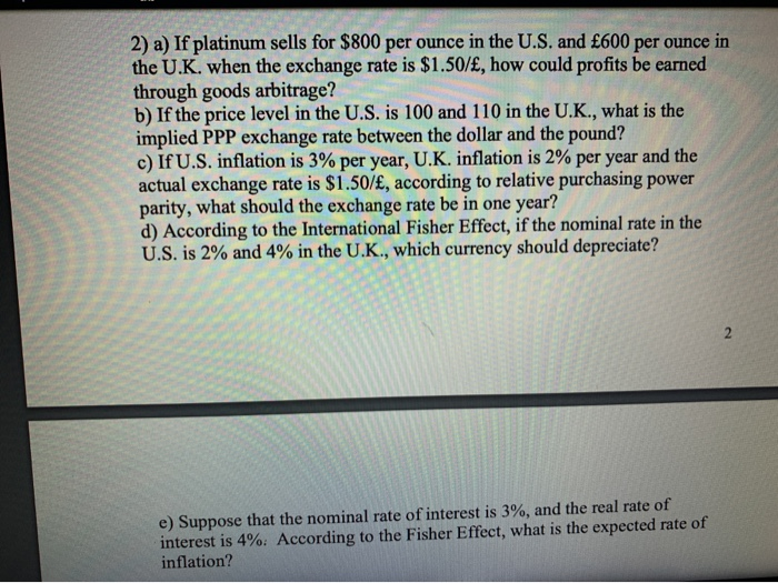 exchange rate data for five countries: Country Actual Exchange Rate Big Mac