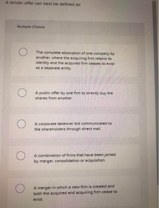 to gain control of a firm by soliciting a sufficient number of