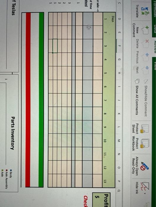 a Tesla Roadster! Compute a MRP plan to build 50 Roadsters for