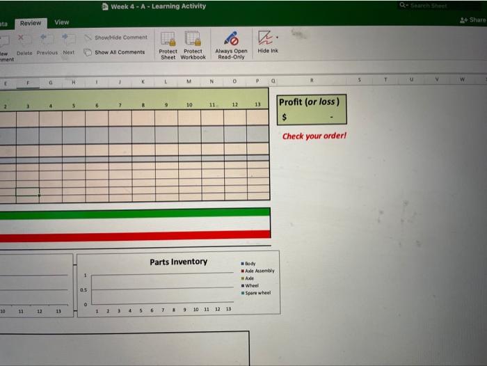 sale on day 10. Your plan will automatically compute Revenues and Costs.