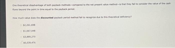 (Hint: For full credit, complete the entire table. Round the conventional payback