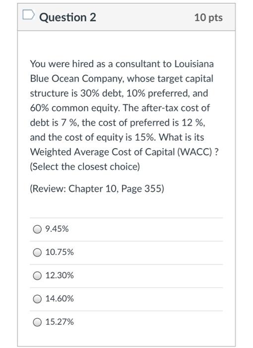 Please answer Questions 2 and 4 Question 2 10 pts You were