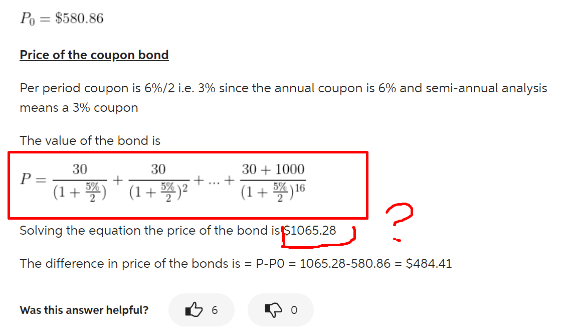 but I'm getting 391.65 instead of 1065.28. Why? What am I doing