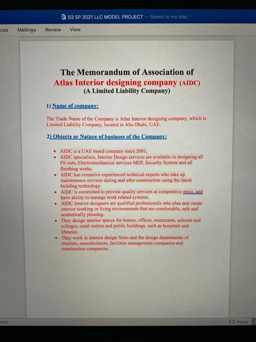  03 SP 2021 LLC MODEL PROJECT -Saved to my Mac ces