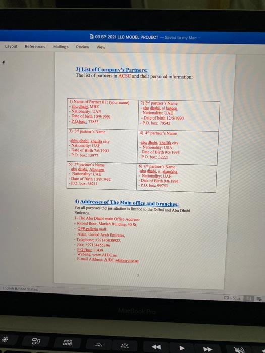 Mailings Review View The Memorandum of Association of Atlas Interior designing company