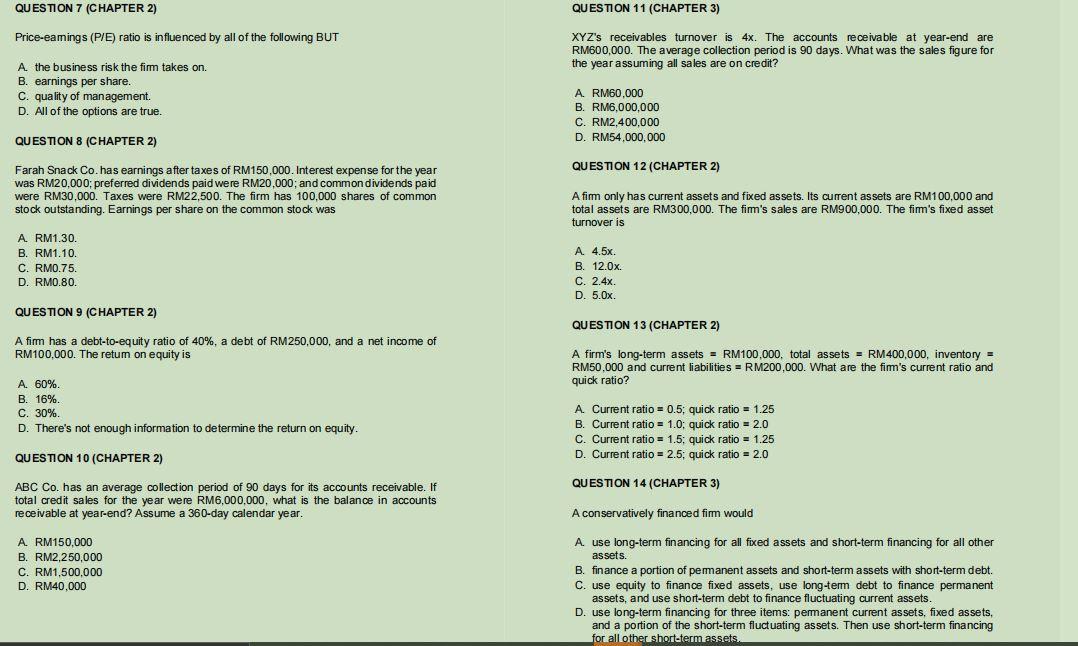 short-term earnings may not be appropriate because A it fails to consider