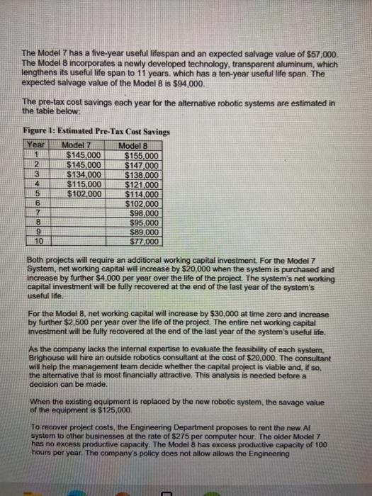 for Brighouse Enterprises Limited, your first task is to analyze a capital