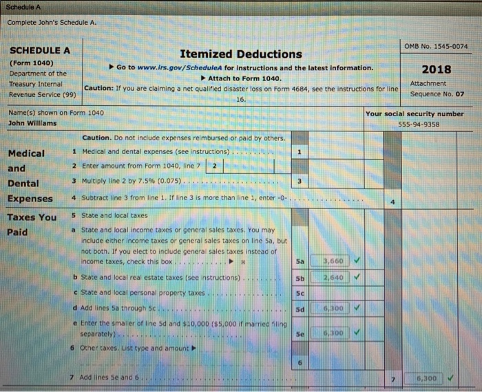 charity section. Comprehensive Problem 5-1 John Williams (birthdate August 2, 1974) Is
