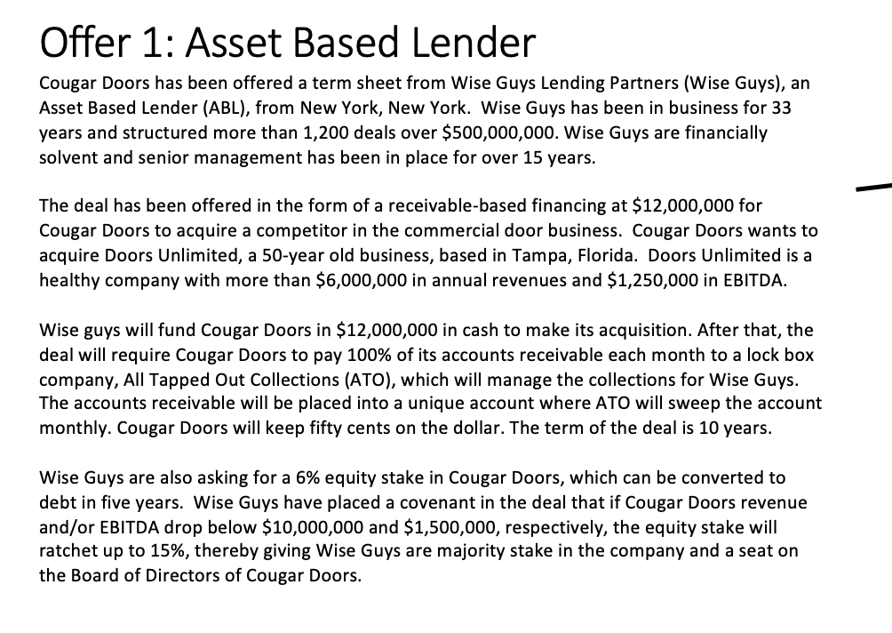 You should have read all required chapters for a better understanding of