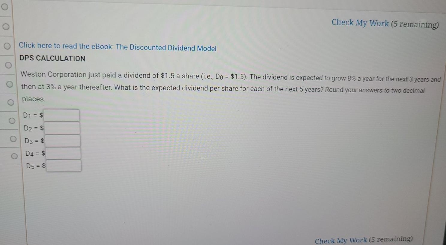  Check My Work (5 remaining) Click here to read the eBook: