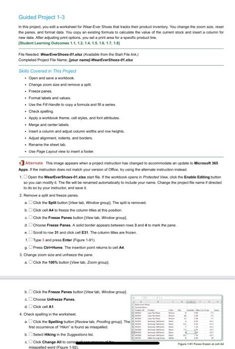 need help please Guided Project 1-3 In this project, you edit a