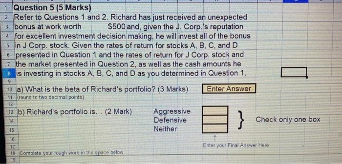 stock for stock a, stock b, stock c and stock d. will