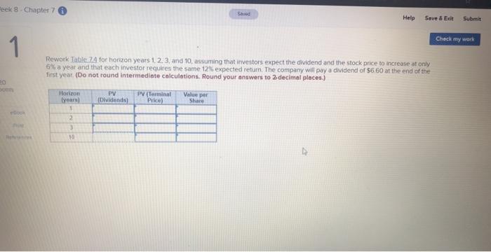  Week 8 Chapter 7 Swed Help Save & Exit Submit Check