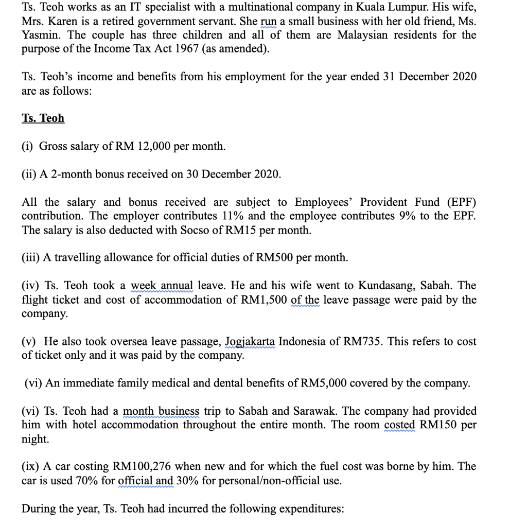 PLEASE ANSWER URGENT! - definitely will upvote Required: For the year of