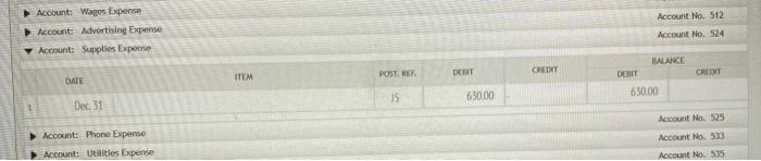 Custonser Refunds Payable Accowit Ho. 201 coount: Accurnulated Depreciation-Store Equipment Account No.