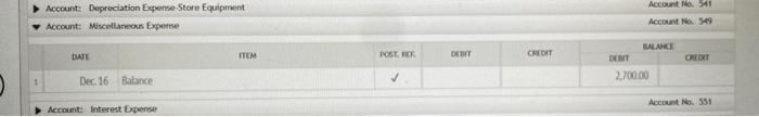 Payable Account: Mortgage Payablo Account: Iom Jones, Capitat BNIL (1) Der. 16