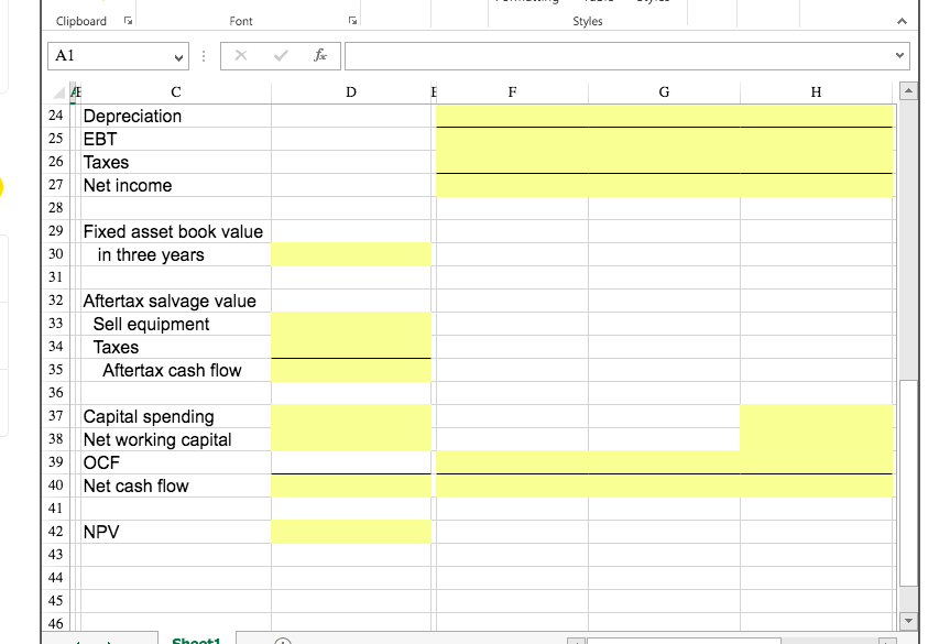 Format as Lell Formatting Table Styles Styles Clipboard Font A1 DE points