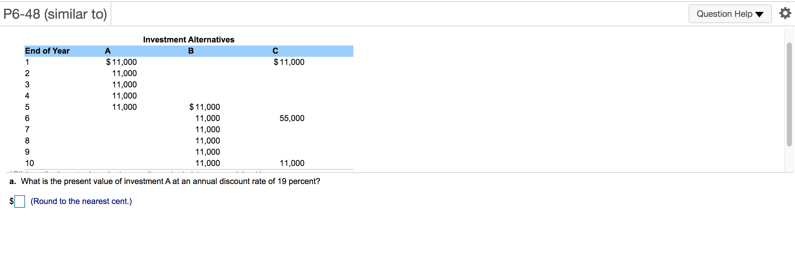 an annuity due of $3,000 per year for 25 years discounted back