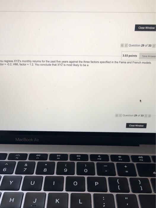 you purchased some shares of XYZ stock. As part of your investment