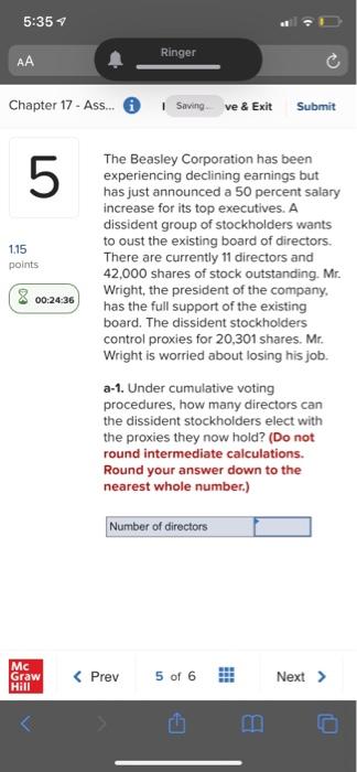  5:35 4 Ringer Chapter 17 - Ass... 6 Saving ve &