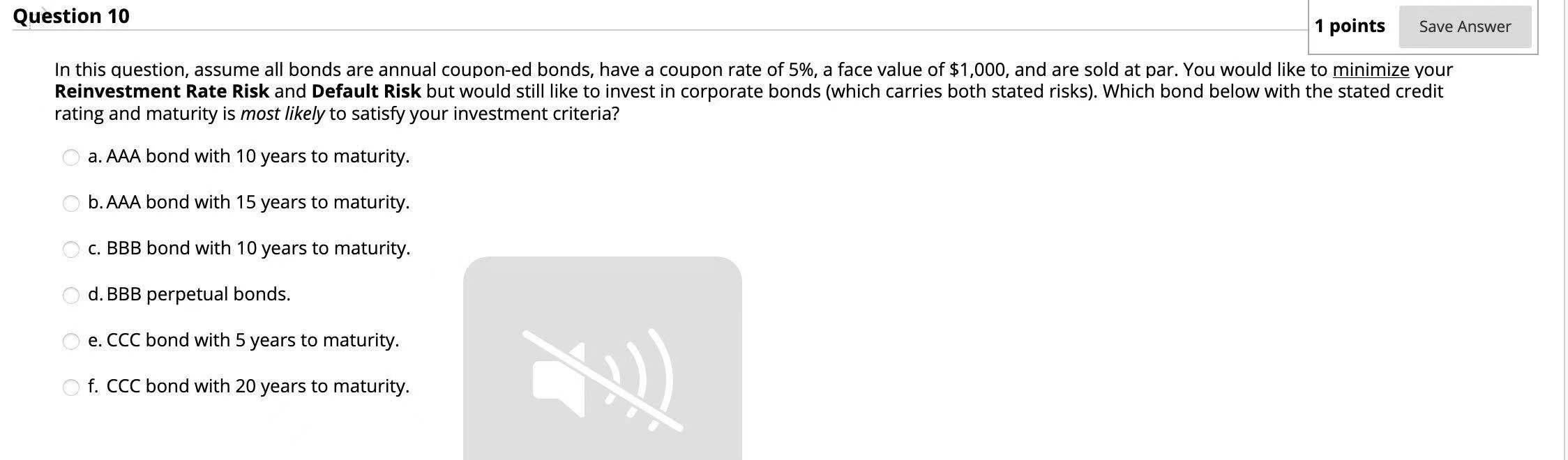 Question 10 1 points Save Answer In this question, assume all