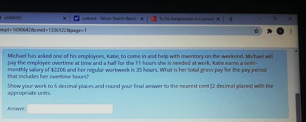 GRADES y connect - Yahoo Search Resull X To Do Assignments