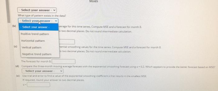 1 2 5 2 4 Month (iv) 30 25 20 Value a