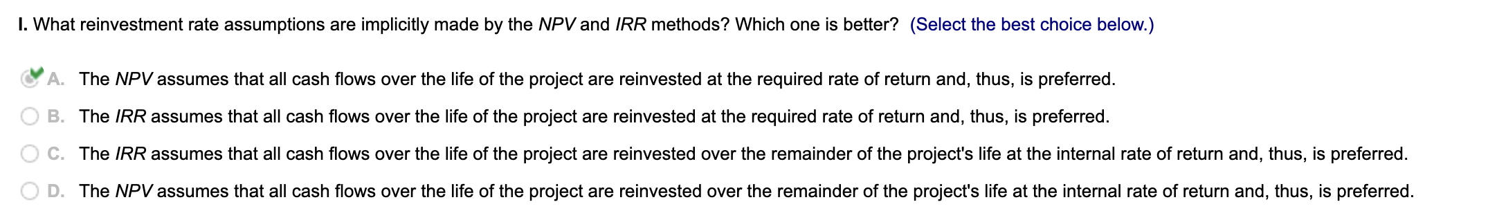 menus.) k. How does a change in the required rate of return
