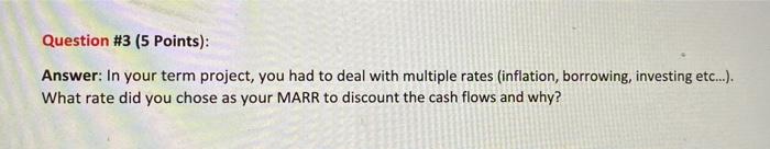 of 15% a) Using benefit cost ratio analysis, which of the following