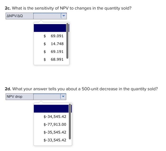 at 101,000 units per year. Price per unit is $40, variable cost