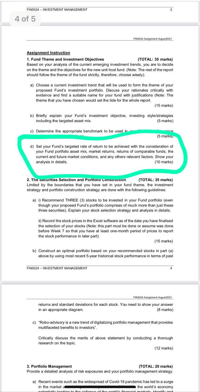  I need help on the question that I've highlighted. if possible
