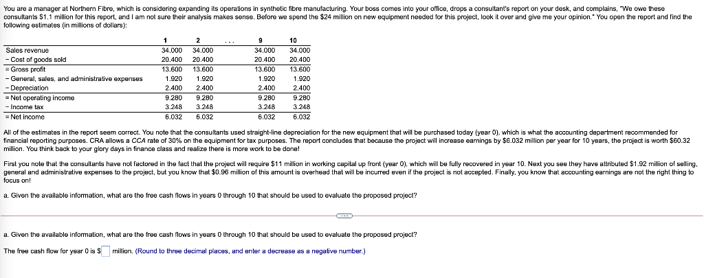 PLEASE SHOW ALL YOUR WORK You are a manager at Northern