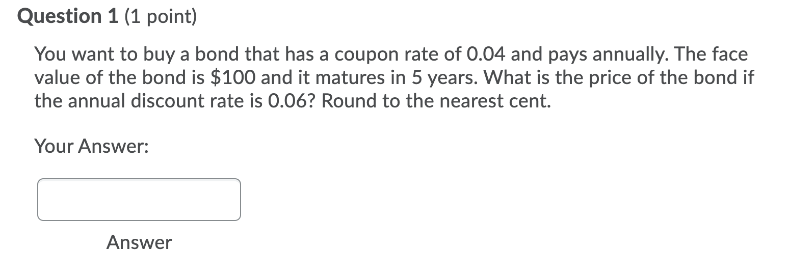 Please answer question 1; Parts A,B, and C Question 1 (1 point)