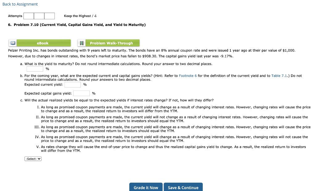  Back to Assignment Attempts Keep the Highest / 4 6. Problem