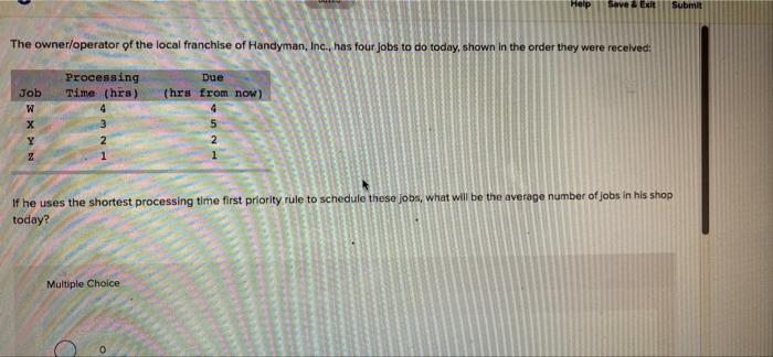  Help Save & Exit Submit The owner/operator of the local franchise