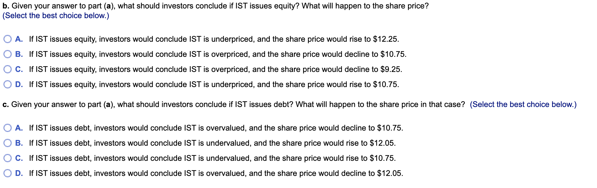 and other applications. IST has no debt and 125 million shares outstanding.