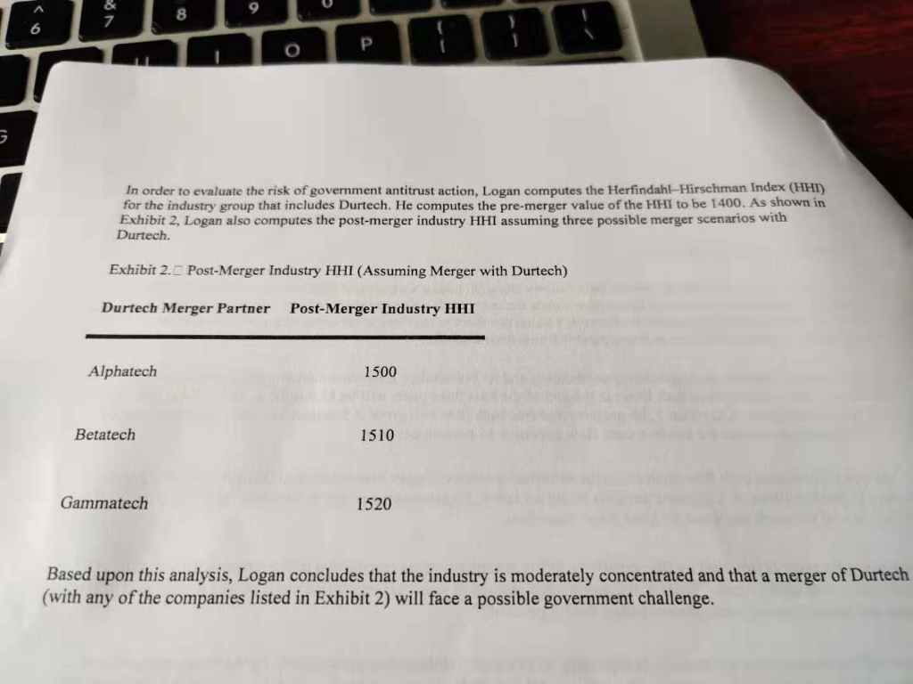 buy-side equity analyst who follows Durtech. Logan's supervisor believes that Durtech is