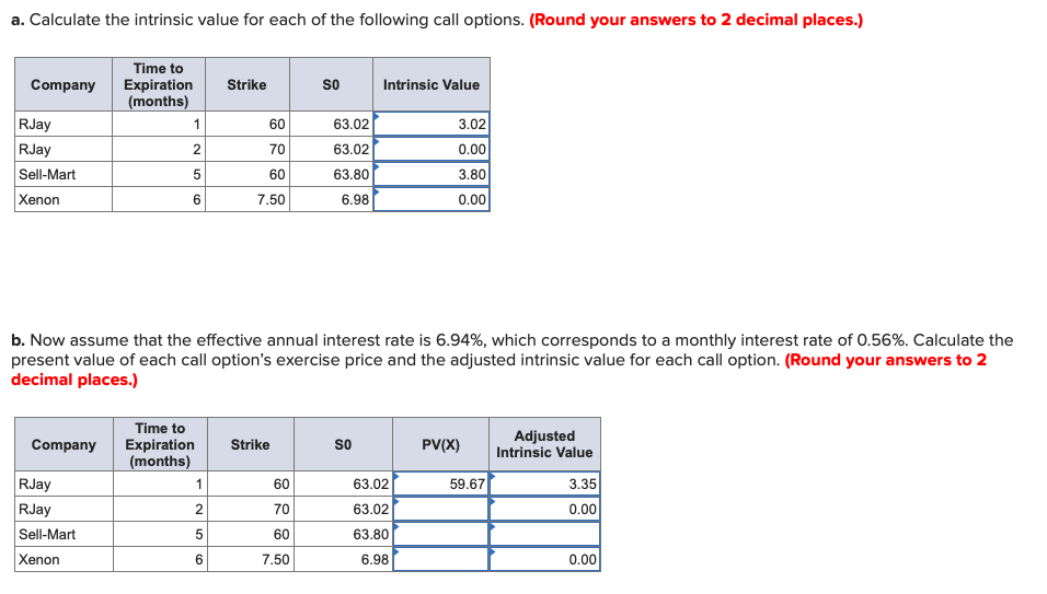 Everything is correct except the last four that are blank. I cannot