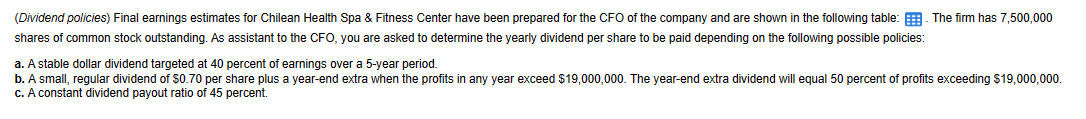 Please help with this 11 part question I am struggling! (Dividend