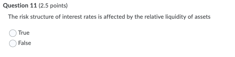 (2.5 points) According to the term premium theory, long-term interest rates are