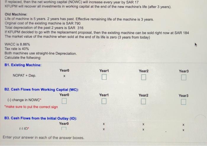 model which has a life of 3 years, KFUPM hired you to