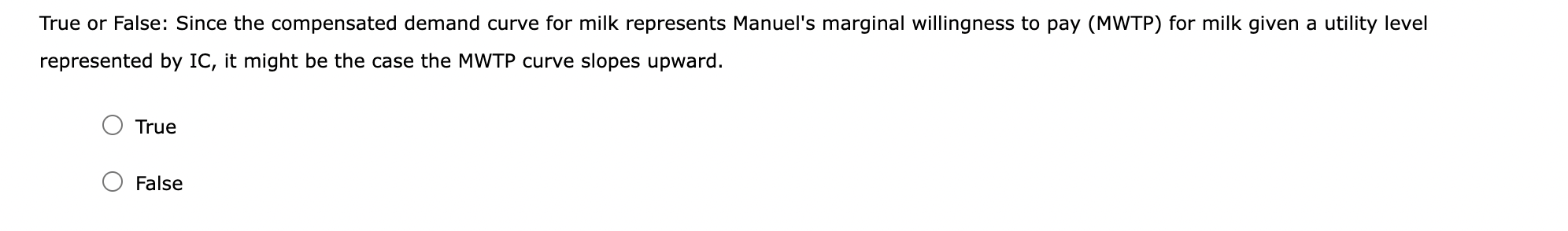 all other consumption goods. The indifference curve (IC) on the graph represents