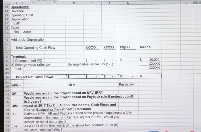 6 (a) Develop proforma Income Statement Using Excel Spreadsheet 7 (b) Compute