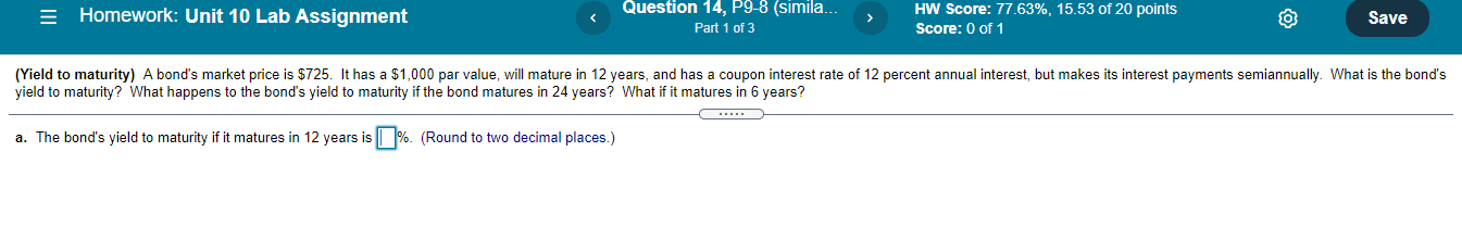  Homework: Unit 10 Lab Assignment Question 14, P9-8 (simila... Part 1
